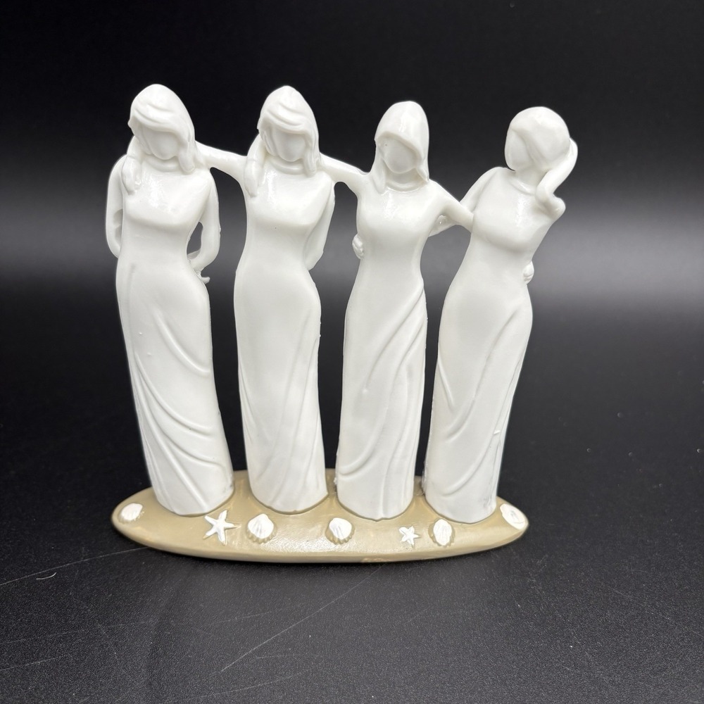 Four‎ Sisters Friends Sculpture Resin Figurine Celebrate Friendship